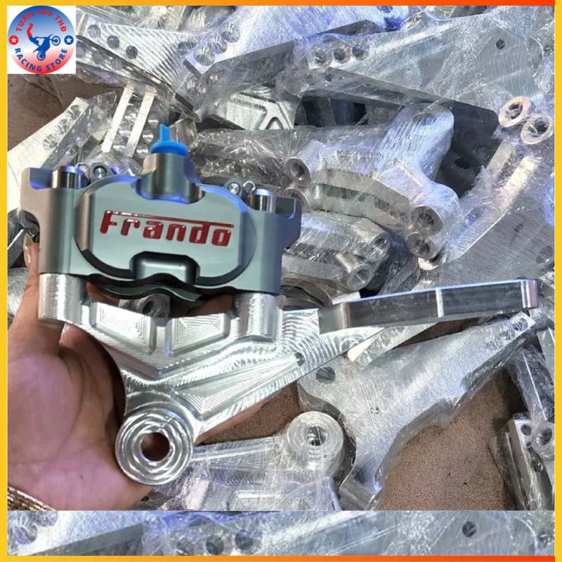 [ ComBo Sau 150/155 ] Heo Frando 4 Pis Lỗ Trụ đi size đĩa 200mm ( size đĩa zin ) + Pát Sau CNC / Như Hình