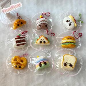 ミニおもちゃの食べ物おもちゃシリーズピンチシリコーン価値が高いいかわいい減圧スローリバウンドおもちゃ