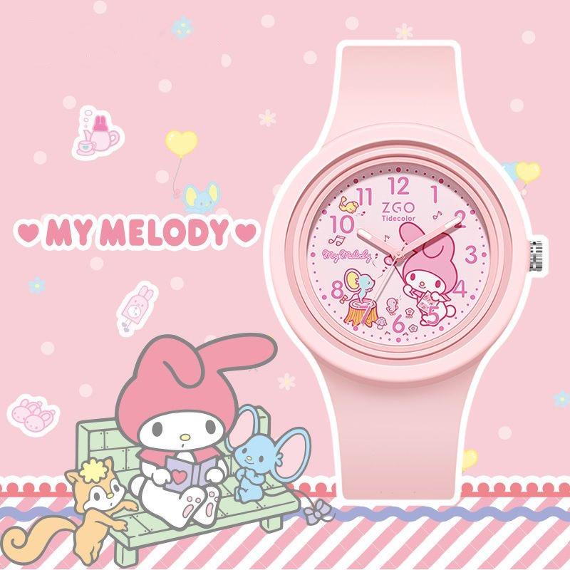 Đồng Hồ Hoạt Hình Sanrio My Melody, Dây Đeo Silicon, Dành Cho Bé Gái Và Trẻ Em, Dễ Thương Và Kuromi, Đồng Hồ Thạch Anh, Chất Lượng Cao, Hoàn Hảo Làm Quà Tặng, Hàng Mới Về Năm 2025 7