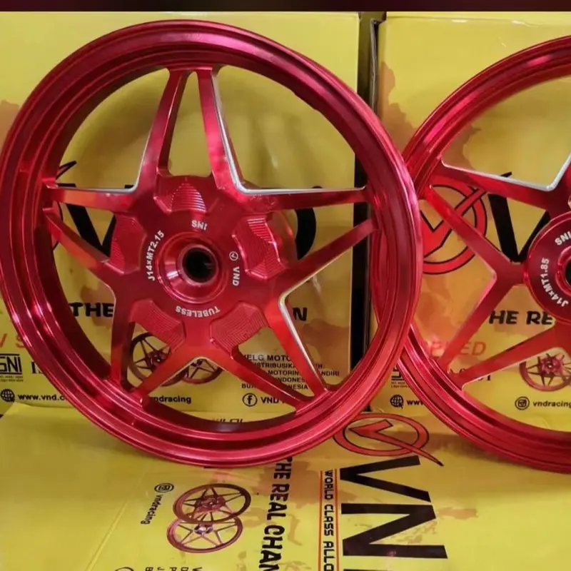 Velg Motor VND VSpeed Bintang Langit Honda Vario 110 125 150 Beat FI Scoopy FI Genio Beat Street Yamaha Aerox old Aerox New Nmax Old Nmax New Turbo Neo Ring 14 Motorcycle Racing 4