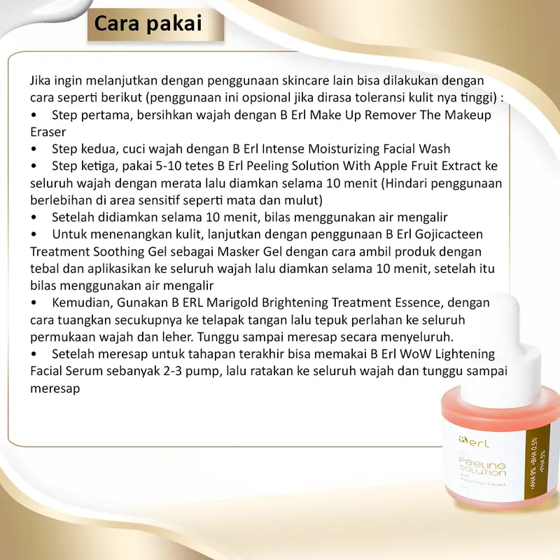 B ERL Cosmetics Peeling Solution WithAppel 7