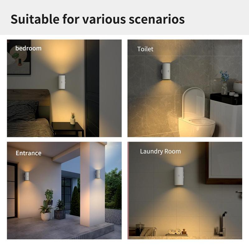 Product Introduction of Magnetic Smart Night Light, Rechargeable Motion Sensor LED Night Light, Adjustable Brightness Level Night Light for Bedroom, Hallway Stairs, Entrance 8