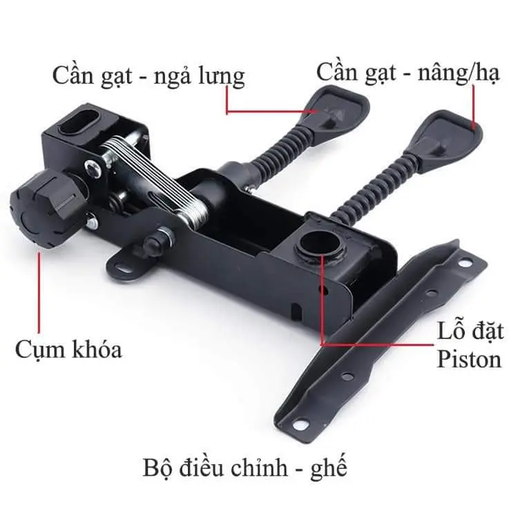 Phụ kiện ghế văn phòng, ghế gaming - tay ghế - bánh xe - bát ghế - pistoong - chân ghế