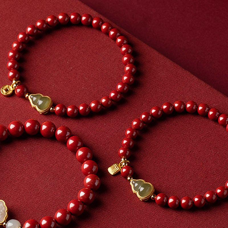 Product Introduction of Women's New Bracelet Fu Lu Lucky Safety Gourd Bracelet Elegant Retro Jewelry Light Luxury Retro Elegant Jewelry 3
