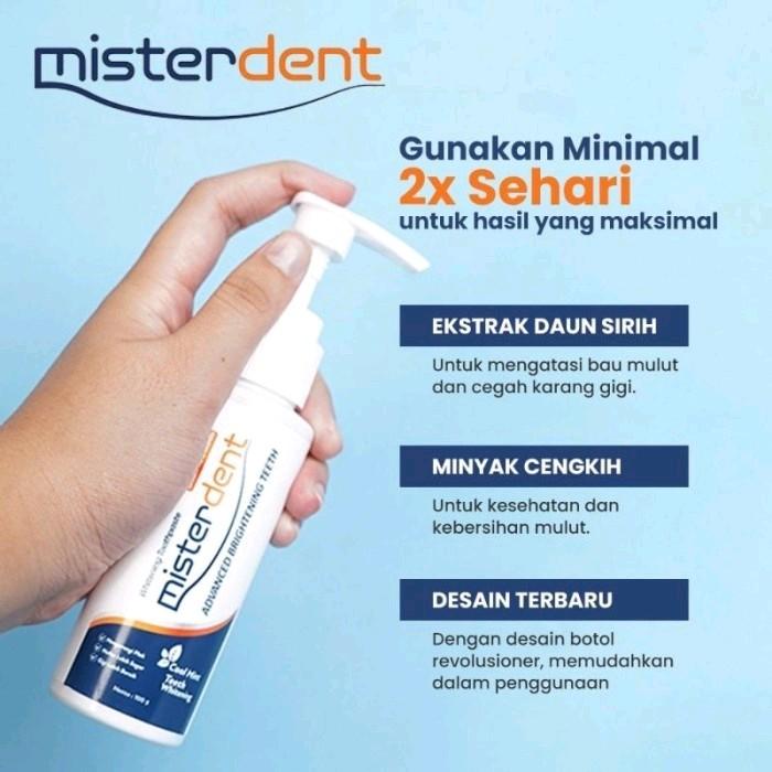 Misterdent Advanced Brightening Pemutih Gigi Atasi karang Gigi Kuning 3