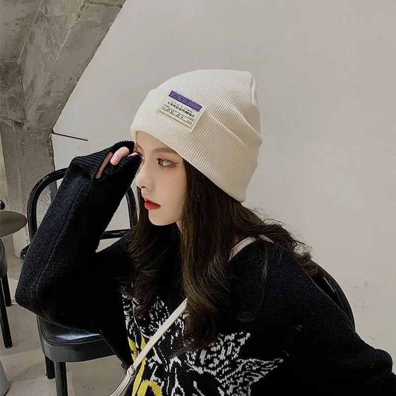 Mũ len Nam Nũ Ulzzang Baenie chất len co giãn tốt giữ ấm Thu Đông 0