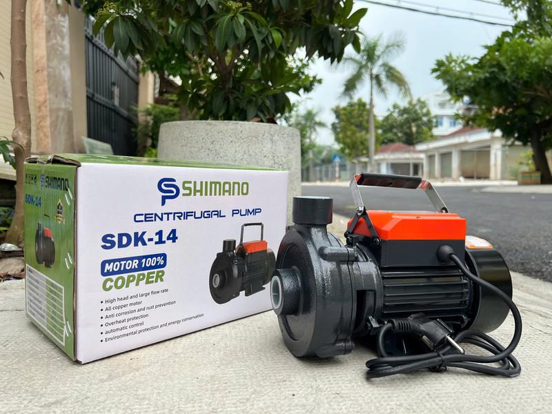 Máy bơm nước ly tâm hút sâu, Đẩy cao SHIMANO SDK-14 Công suất 370w - Bảo hành 12 tháng 2