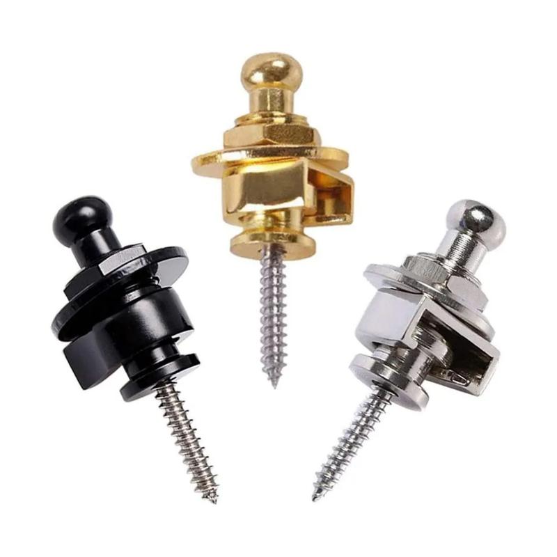 Product Introduction of Nút & Ghim Dây Đeo Guitar, 1 Cái, Khóa Bảo Mật Bằng Kim Loại Cao Cấp, 3 Màu Để Lựa Chọn, Lý Tưởng Cho Guitar Có Ghim Đầu Kim Loại 0