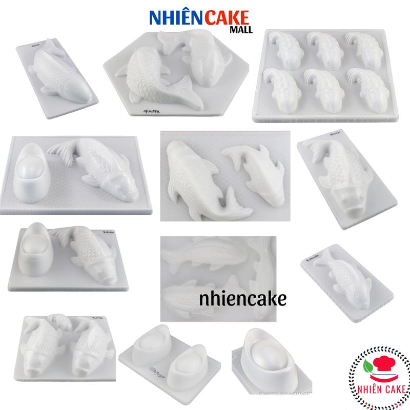  Khuôn cá chép thỏi vàng phúc lộc thọ trung thu an khang thịnh vượng phát tài phát lộc nhựa làm thạch rau câu bánh xu xê khuôn xôi NHIENCAKE 