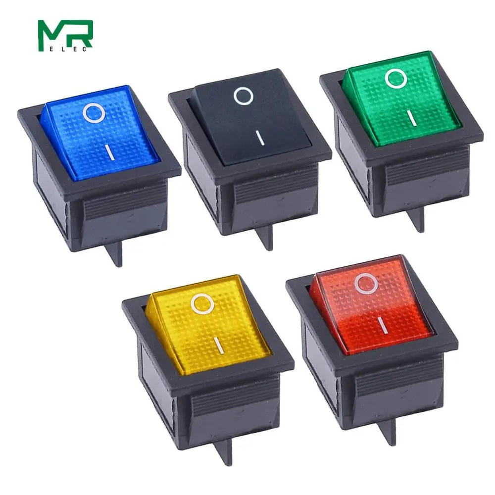 KCD4 Rocker Switch ON-OFF 2 Position 4 Pins / 6 Pins  Electrical equipment With Light Power Switch 16A 250VAC/ 20A 125VAC