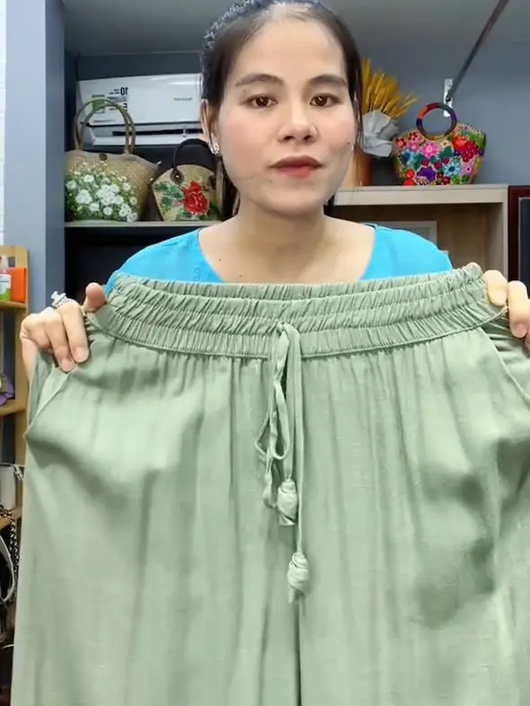 Quần Nữ Ống Rộng Phối Ren,Quần Đũi Nữ, bo duigan nu , Mã VN95 2