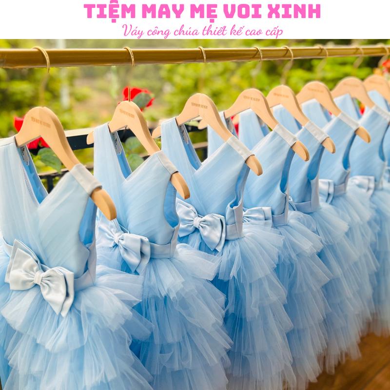   TIỆM MAY MẸ VOI XINH - TẶNG PHỤ KIỆN  Váy công chúa đầm công chúa thiết kế xếp tầng cao cấp dành cho bé gái từ 1-12 tuổi 