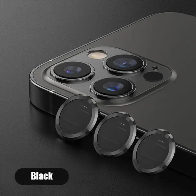 Kính Bảo Vệ, Chất Liệu Kim Loại, Dành Cho iPhone 15, 14, 13, 12, 11, Pro Max Và 12, 13 Mini, 14Plus Và 14Pro Max, Kính Bảo Vệ Ống Kính Máy Ảnh, Bao Gồm Phim 6