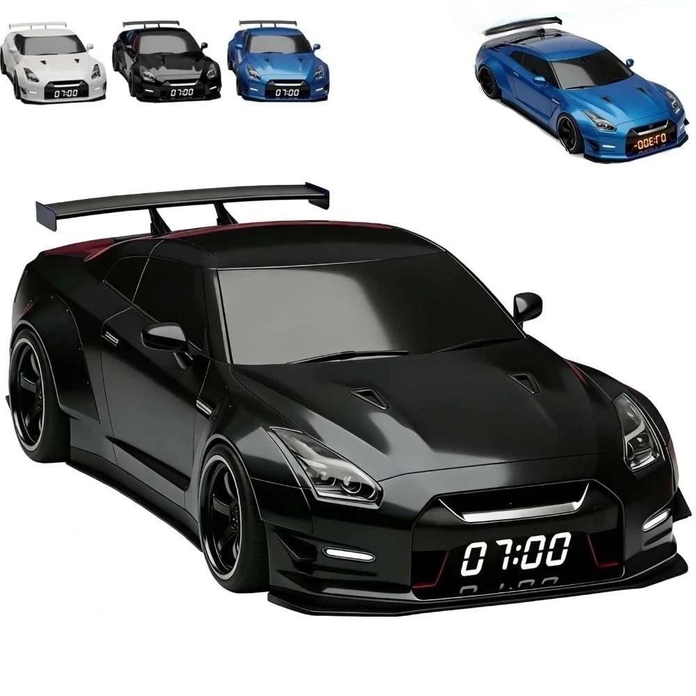 New LED Display Hyper-car Alarm Clock Super Car Shaped Portable Novelty ...