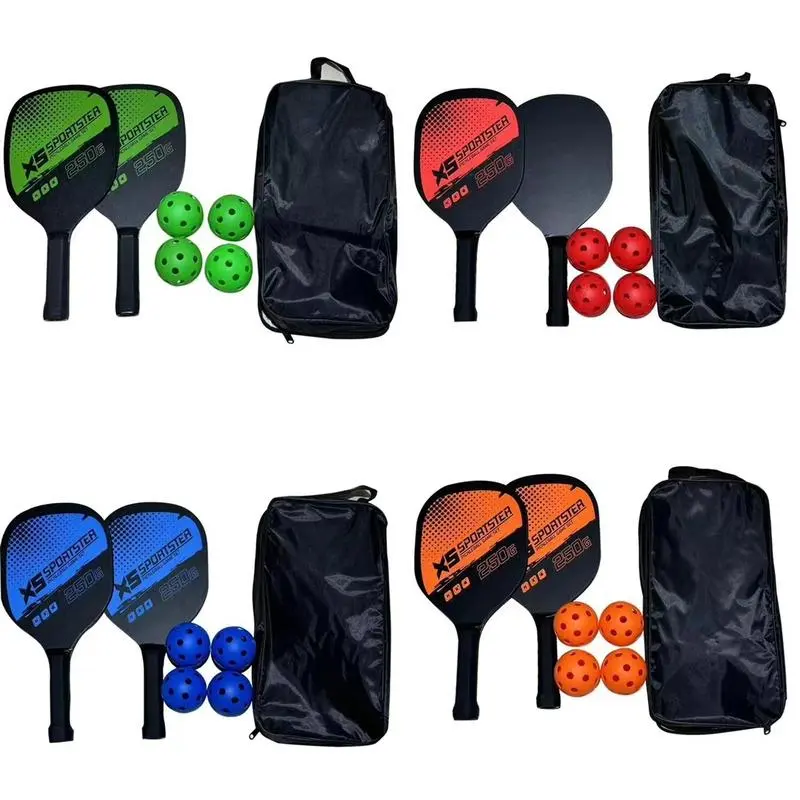 BỘ 2 VỢT PICKLEBALL + 4 BÓNG + TÚI ĐỰNG THỂ THAO GỌN NHẸ TIỆN LỢI