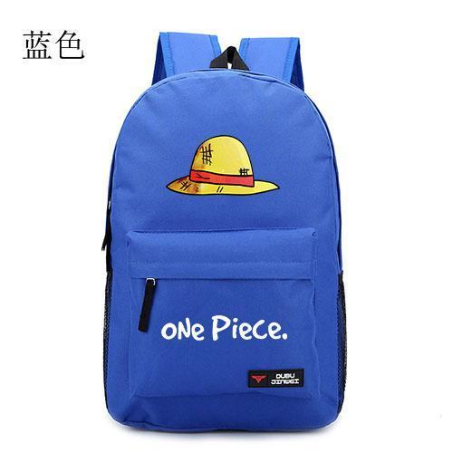 Product Introduction of Anime Pirate Luffy Straw Hat Bag Backpack Men's and Women's Backpacks Travel Simple Canvas Bag 3