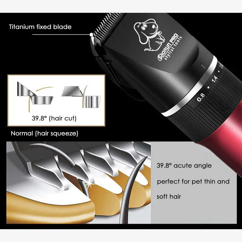 BaoRun Alat Cukur Elektrik Bulu Hewan Pet Dog Clipper - P6 3