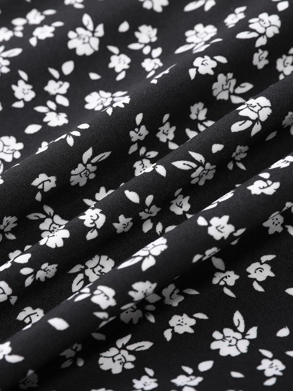 YOZY Boho Ditsy Floral Print Wrap Shorts, Tie Side High Waist Shorts, 2024 Women's Summer Outfits for Beach, Holiday, Vacation 8