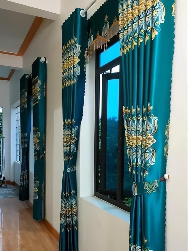 RÈM GẤM NGỌC TRAI LOẠI 1 SIÊU DÀY TRỌNG LƯỢNG 900 GRAM 1M VẢI Chống nắng 95% Rèm cửa sổ và cửa chính đầy đủ kích thước rèm không kèm thanh treo rem rèm nâu rèm cửa