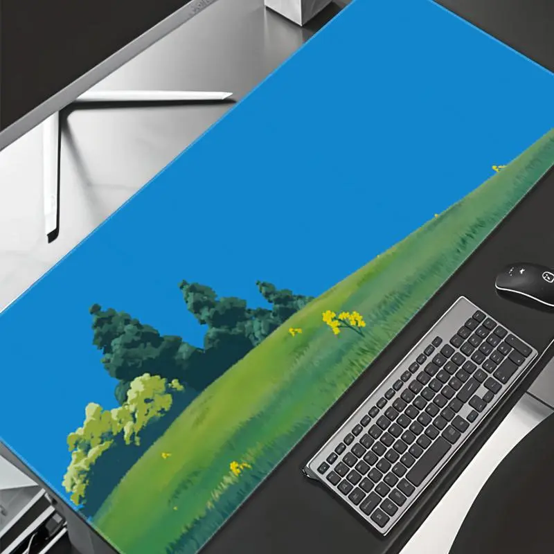 Grassland Forest Natural Scenery Mouse Pad, Rectangle Gaming Mouse Pad, Non-Slip Rubber Base Mouse Pads, Office Desk Accessories for Computer Work 2