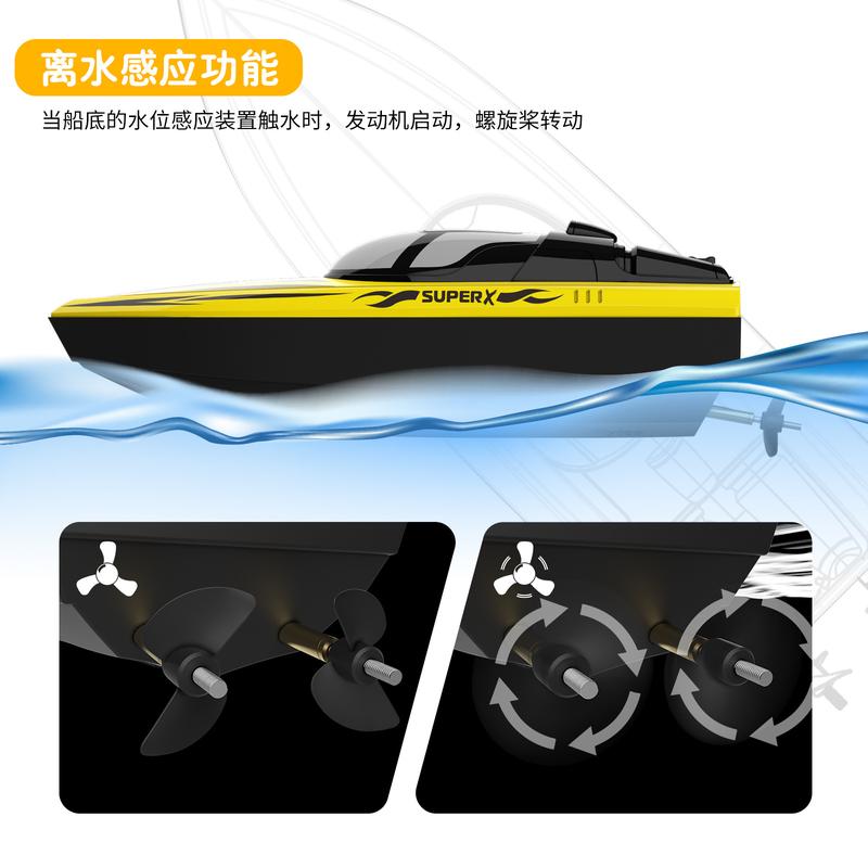 Product Introduction of Cross-Border Toy Show High-Speed Electric Remote Control Speedboat Children's Water Sports Long Endurance Remote-Control Ship Chenghai's Toy 16