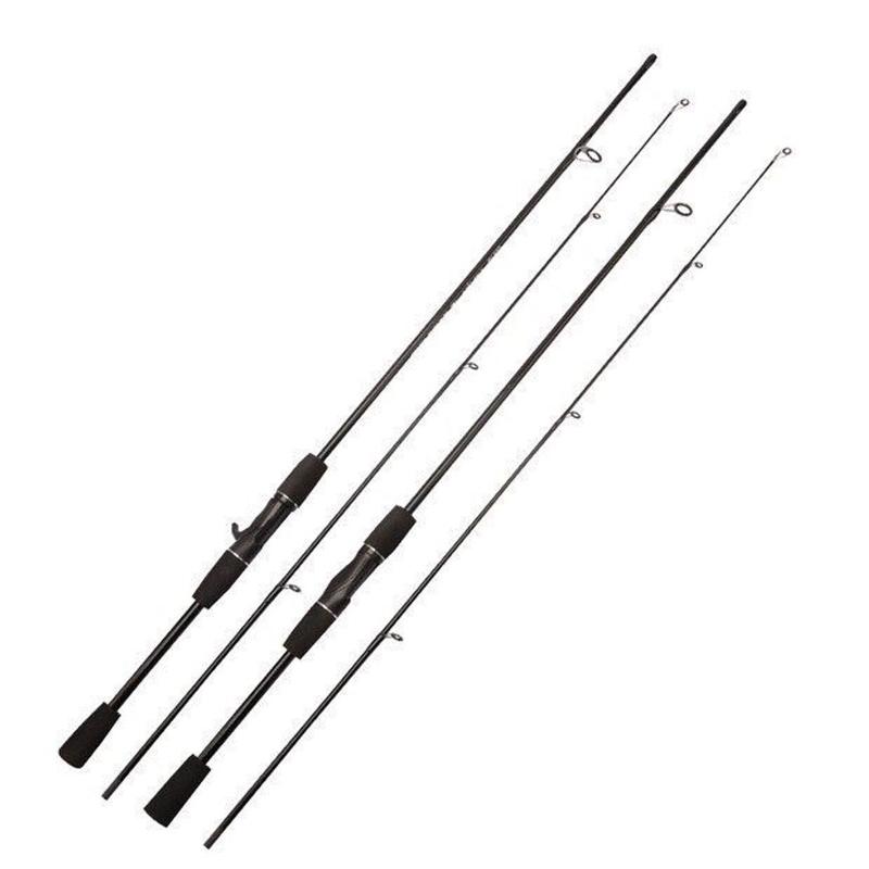 Combo cần câu lure 2 khúc máy ngang kèm dù và phụ kiện-Combo bộ cần lure máy ngang Sói Đen đủ size giá rẻ 2
