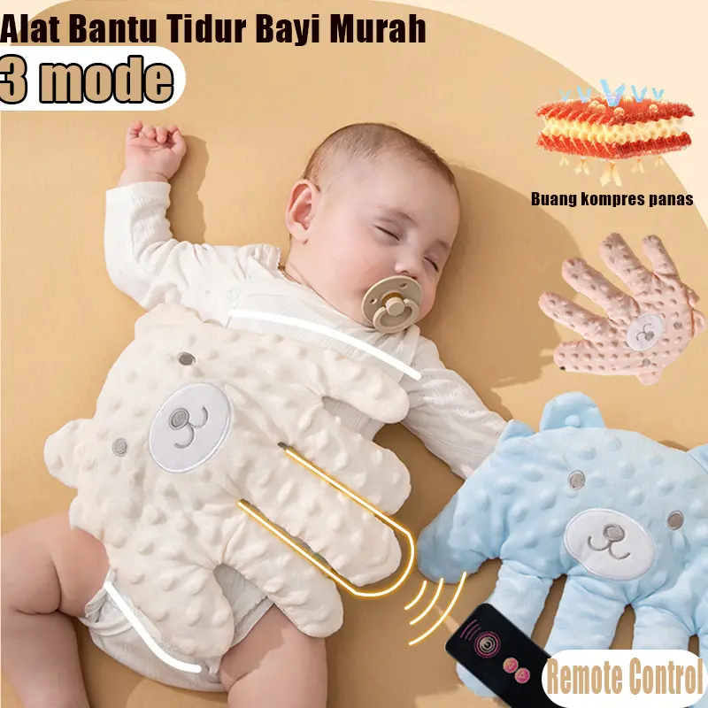 Telapak Tangan Bayi Yang Menenangkan Dengan Remote Control, Menepuk Bayi Secara Otomatis Agar Tertidur Dengan Tenang Dalam 5 Menit, Artefak Tidur Mandiri/anti-rasa Takut/anti-perut Kembung/bayi Berbaring Untuk Tidur