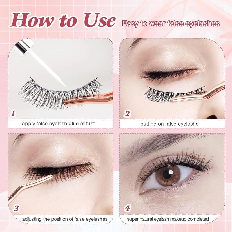15ml Clear False Eyelash Glue, Long Lasting Latex-free  Super Strong Fixed False Lash Adhesive for Eyelashes Extensions, Eyelash Cosmetic for Women 3