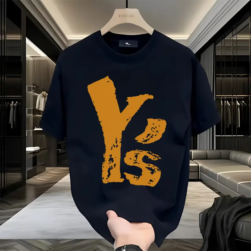 American retro trendy brand short-sleeved T-shirt men's European style men's loose half-sleeves
