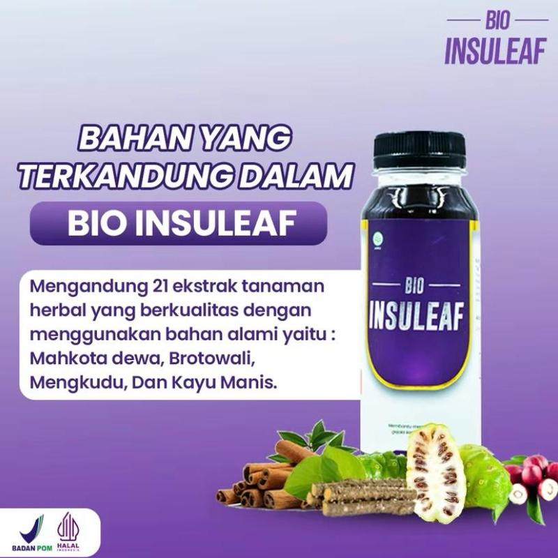 Bio Insuleaf Original 6 Botol Halal dan BPOM 1