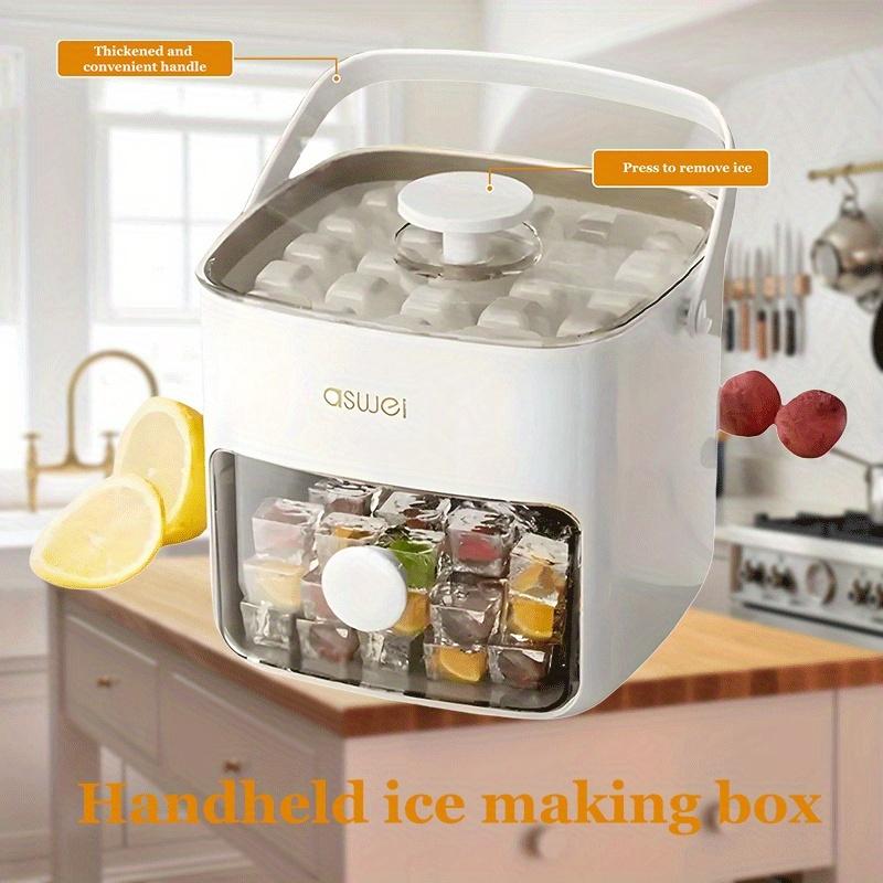 Product Introduction of Countertop Ice Machine, 24-Hour Ice Making, Portable Ice Machine, Home Kitchen Supplies, Portable Ice Maker Suitable for Home, Kitchen and Bar, Easy Homemade Ice Cube, Simple Operation, Just a Few Minutes. Ice Cube Mold 0