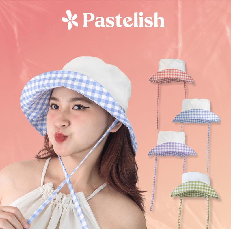 [TẶNG SCRUNCHIES] Mũ nón Bucket CARO Dây Nơ  - Đội nhiều kiểu - Phong Cách Ulzzang Women Cap Tai Bèo Hat - Tặng kèm 1 Scrunchies 0