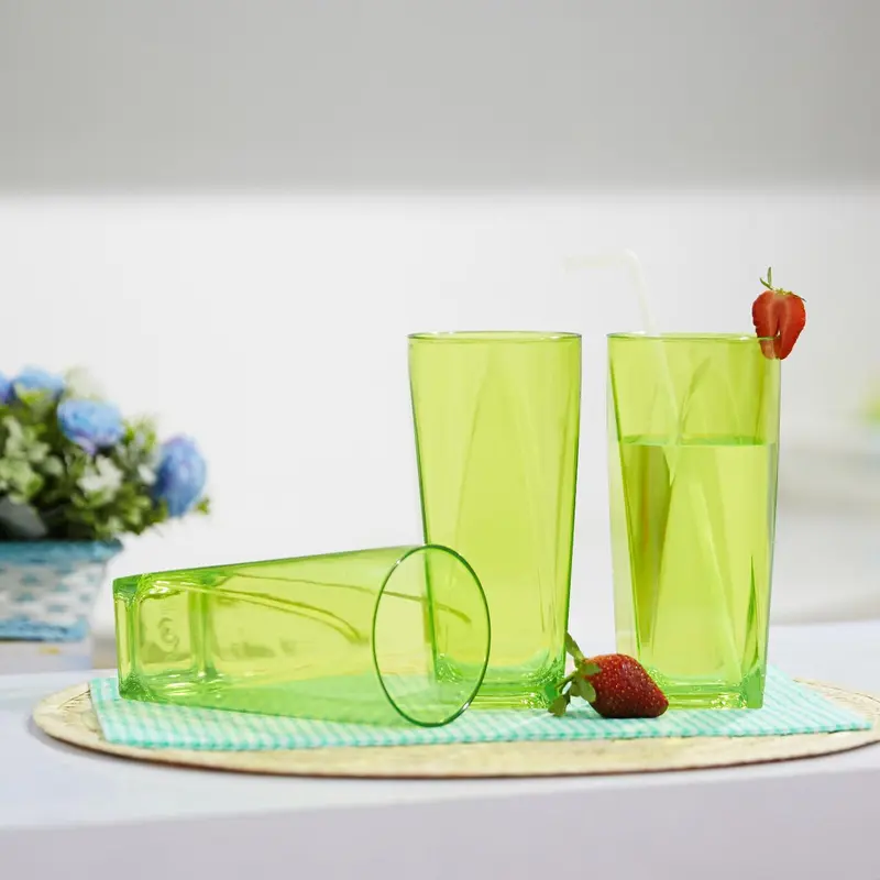CPM Crystal Glass Set Of 3 Pcs / Gelas Plastik Kaca Minuman 5