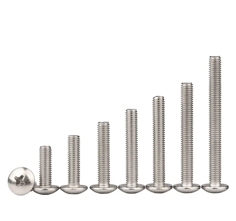 (INOX304) Set 10 cái M3-M6 vít pake đầu dù thân bulong inox304 M3-M6