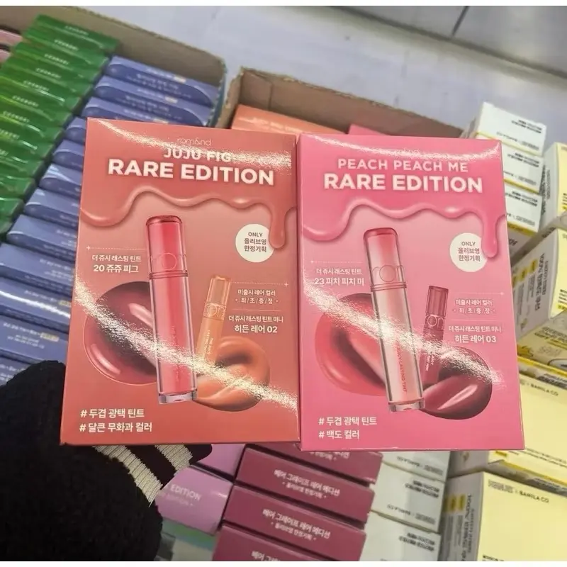 Set son tint bóng Romand The Juicy Lasting Tint Doulb Glaze