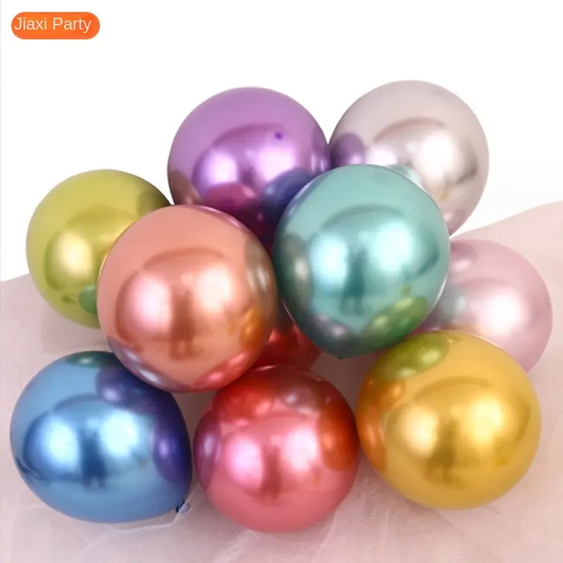 Metal Rubber Balloons Pearlescent Metal Beads Wedding Party Decoration Birthday Scene Setting Supplies