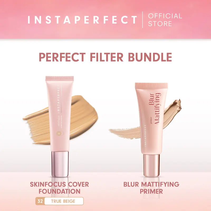 [175K GET 2] Instaperfect Perfect Canvas Set (Skinfocus Cover Foundation & Blur Mattifying Primer) 3