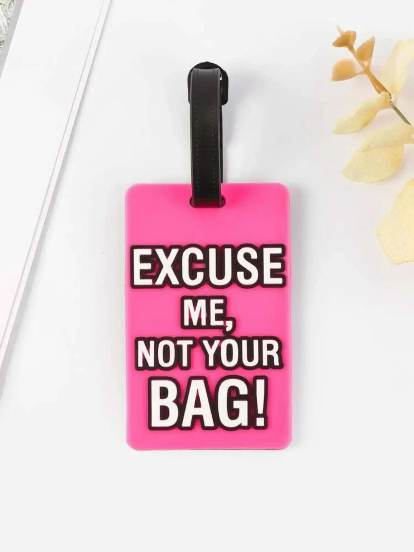 Unisex Cute Letters Pattern Luggage Tag, Creative Funny Luggage Tag for Women & Men, Trendy All-match & Exquisite Luggage Accessories for Birthday Gift, Bag Charms