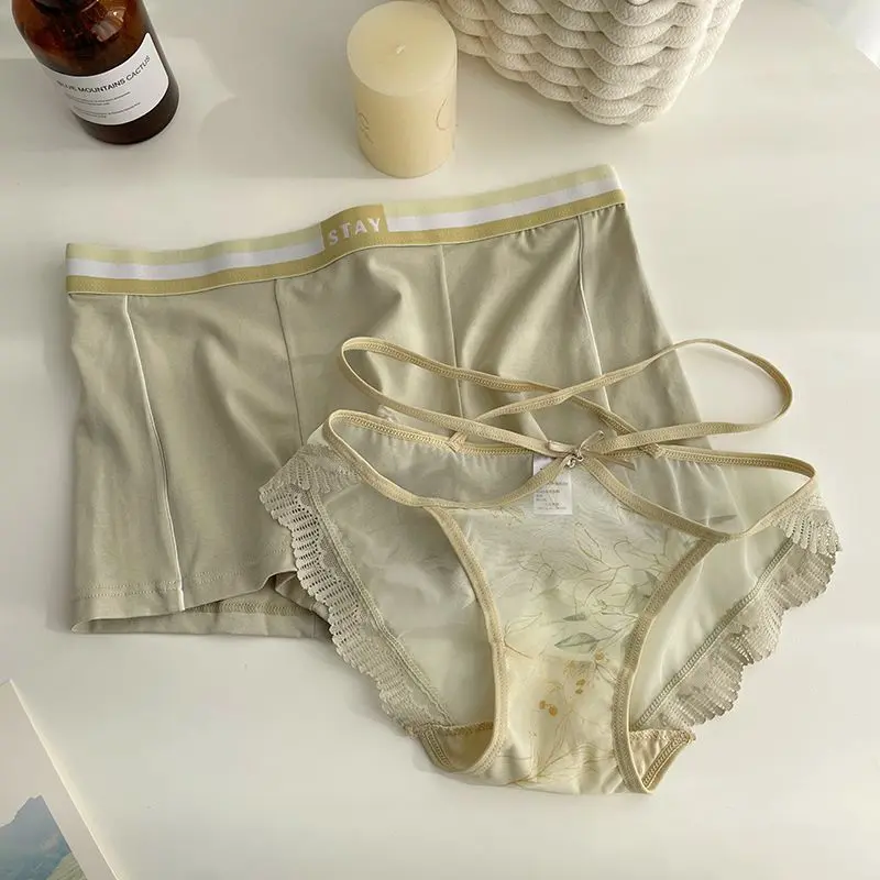 Boxer Đùi Màu Xanh Lá Cây Ngoại Cỡ Gợi Cảm, Dành Cho Nam Và Nữ Đồ Lót