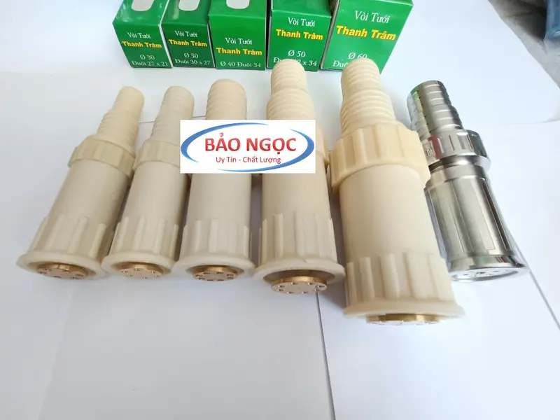 Đầu Vòi tưới Béc tưới cây gắn ống 21 đến 42 nhụy đồng điều chỉnh xa gần Tưới cây, xịt chuồng trại, vệ sinh vật nuôi 0