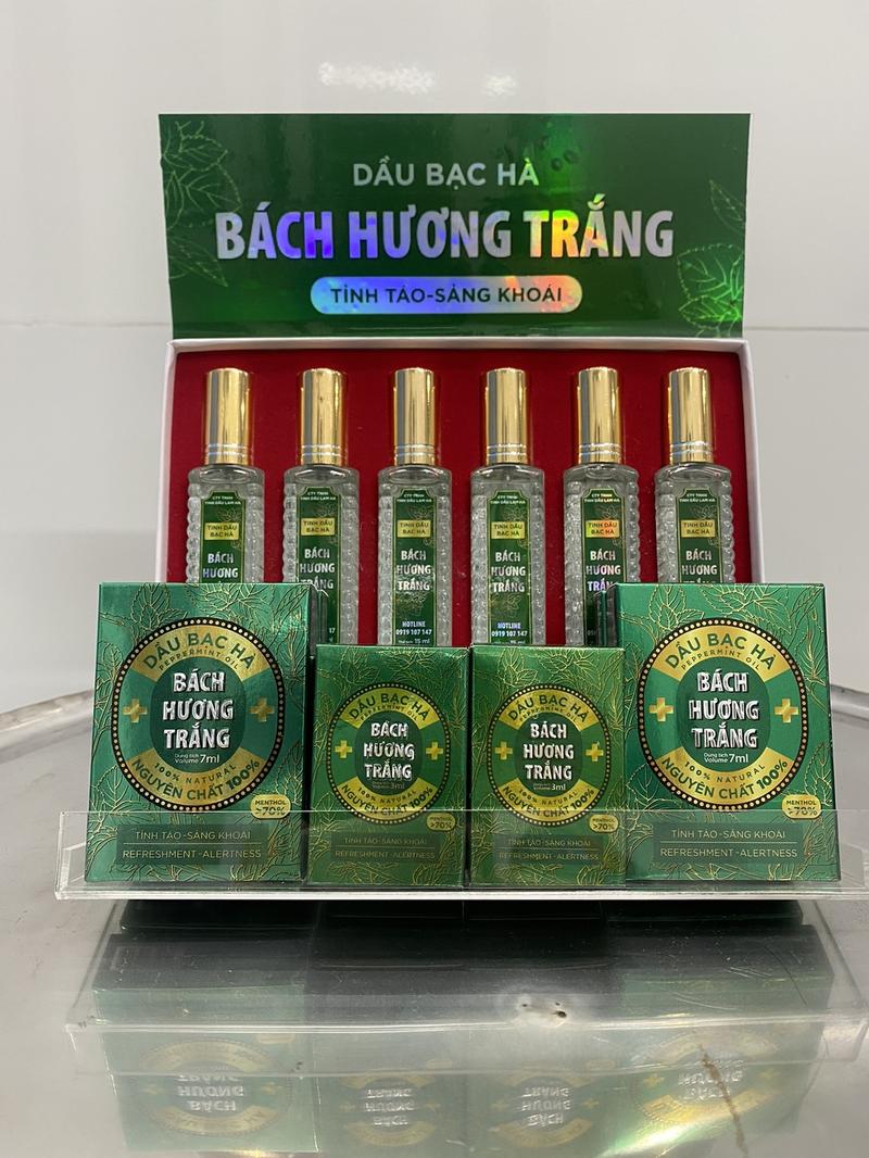 Product Introduction of Dầu bạc hà BÁCH HƯƠNG TRẮNG 15ml dạng xịt đánh tan cơn đau nhứt vay gáy, Hỗ trợ giấc ngủ hủ dầuhít tinh 2
