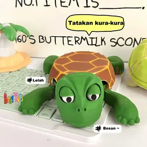BabyToys Mainan Tatakan Gelas Kura Kura Coaster Turtle Tatakan Teh Kopi Mug Tahan Panas Kreatif Lucu