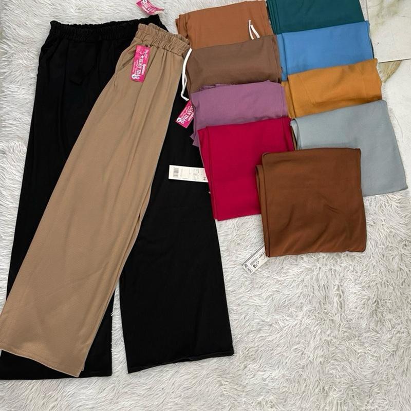Com Bo 3 quần thun tăm lạnh ống rộng ( có lẻ 1 quần và 2 quần ) đủ màu đủ size từ 38 đến 65kg mặc đẹp thoải mái 5