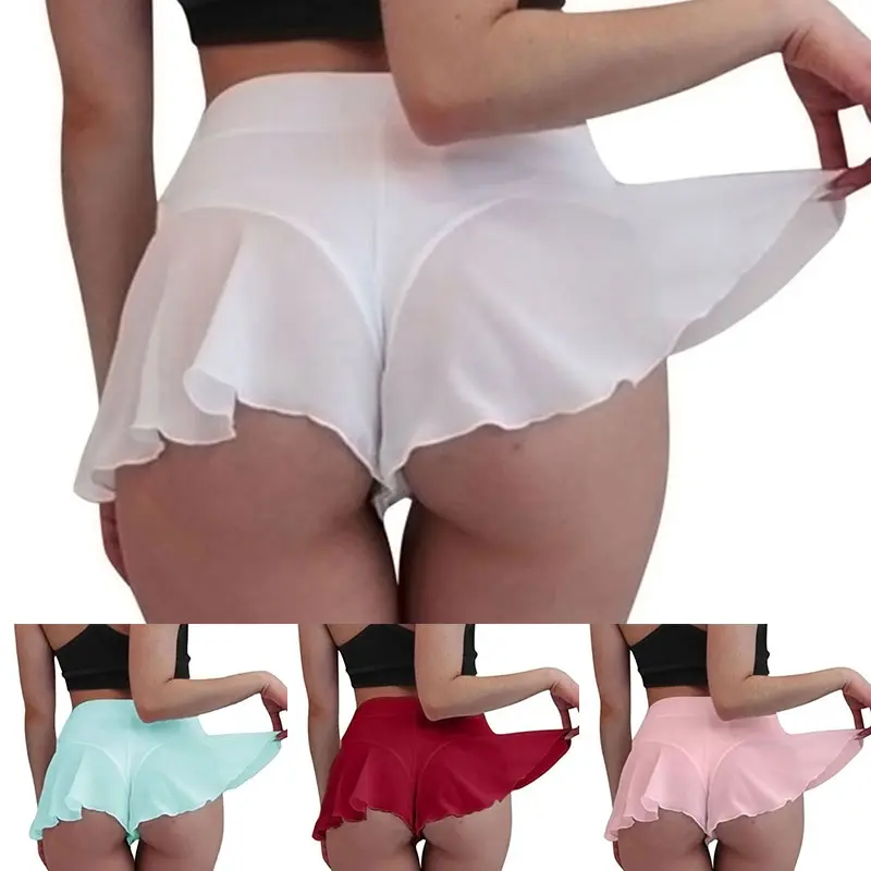 Quần Đùi Thể Thao, Dành Cho Nữ, Gợi Cảm, Váy Tennis, Váy Tập Gym Thể Dục, Cạp Cao, Váy Ngắn Khiêu Vũ, Váy Quần, Chống Lộ, Quần Ngắn, Thích Hợp Cho Bé Gái, Kiểu Thong 1