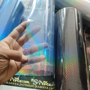 Skotlet Hybrid hologram sarang tawon transparan tembus untuk variasi lampu mika motor mobil Motorcycle