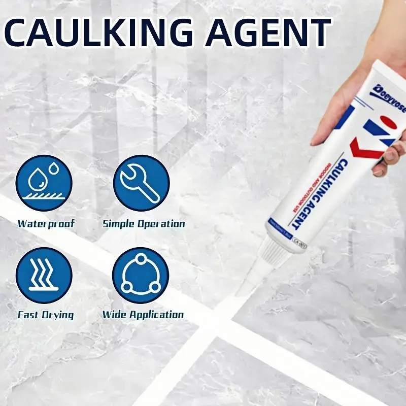 Waterproof Tile Filler, 1 Set Tile Sealant, Tile Repair Agent, Multifunctional Tile Glue, Tile Maintenance Tool for Bathroom & Living Room 7