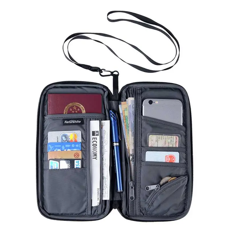 Naturehike Dompet Paspor dan Kartu Travel Wallet - NH17C001-B 0