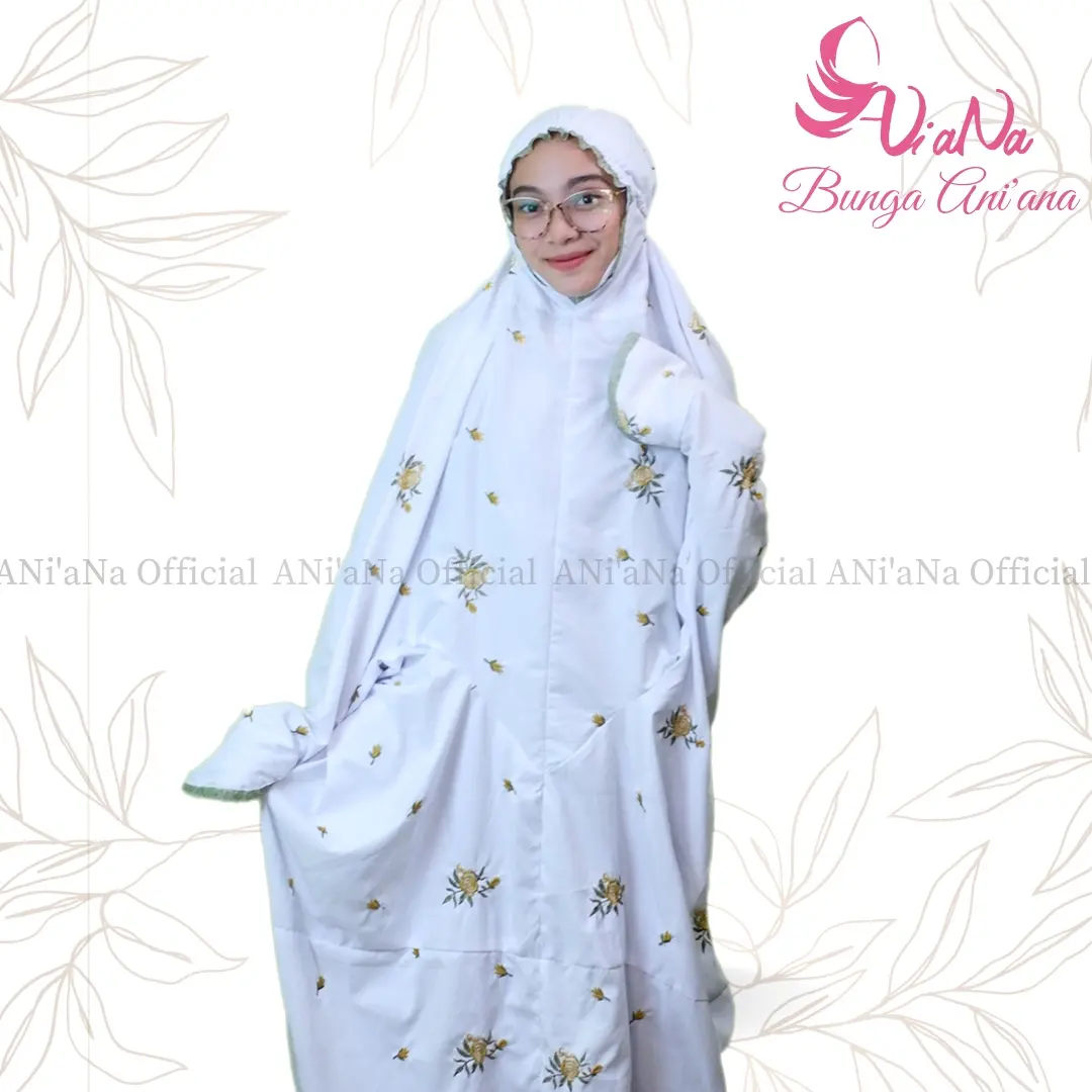 KAIN PUTIH RENDA HIJAU