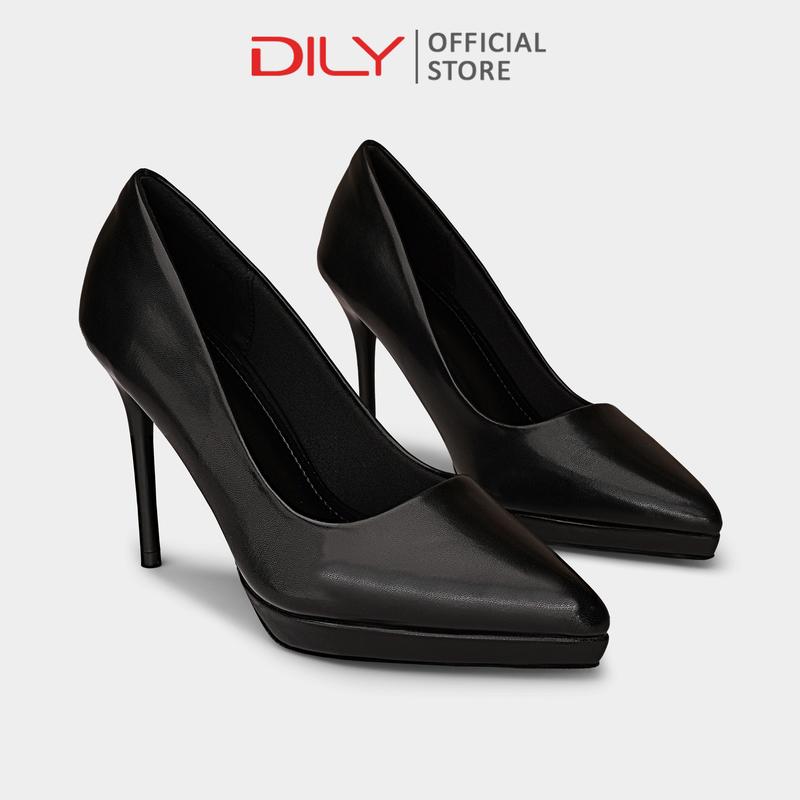 Giày cao gót nữ DILY đế đúp gót nhọn thanh lịch cao 10cm, giày bít mũi nhọn tôn dáng AA0450