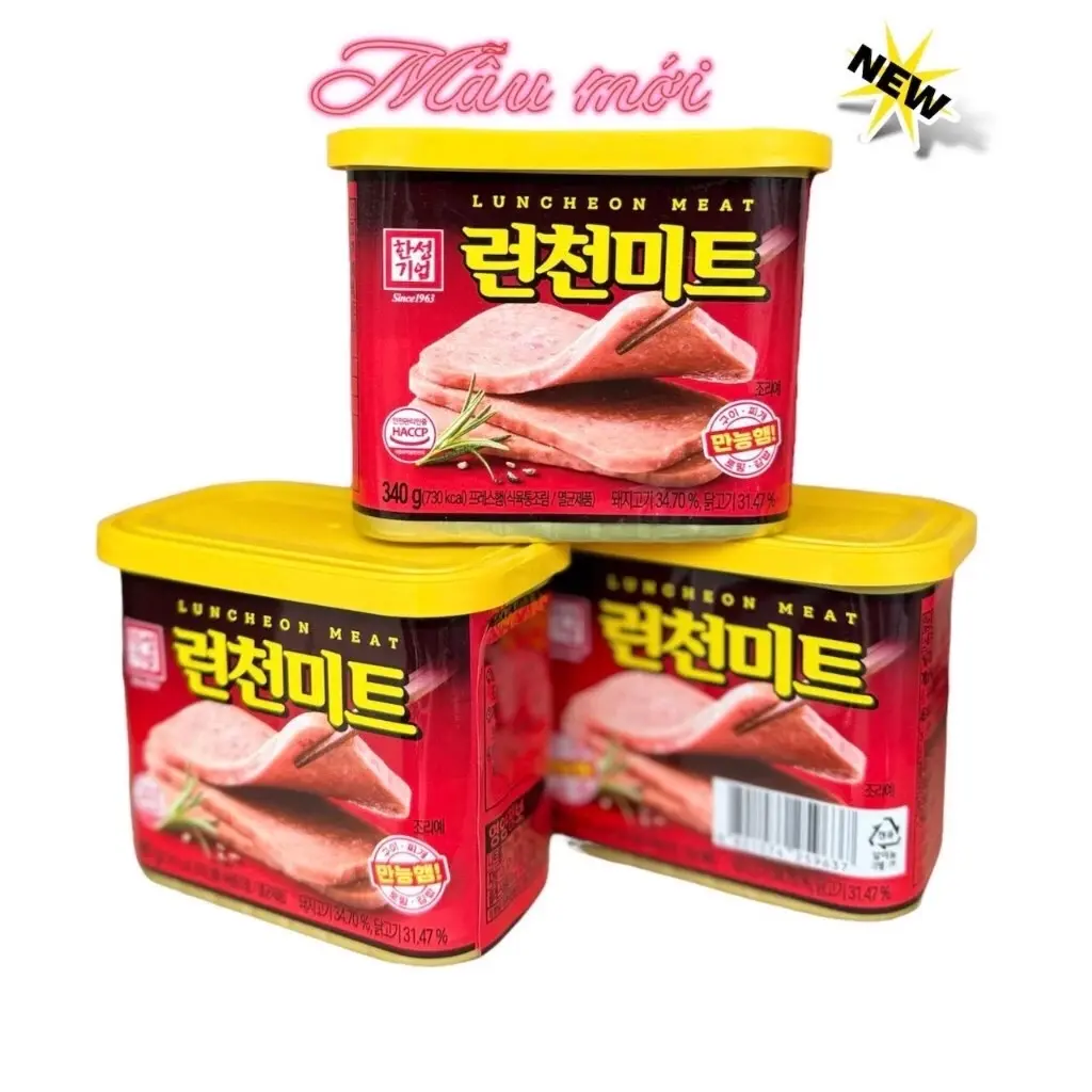 Thịt hộp Hansung Luncheon Meat Hàn Quốc 340g (hộp đỏ)